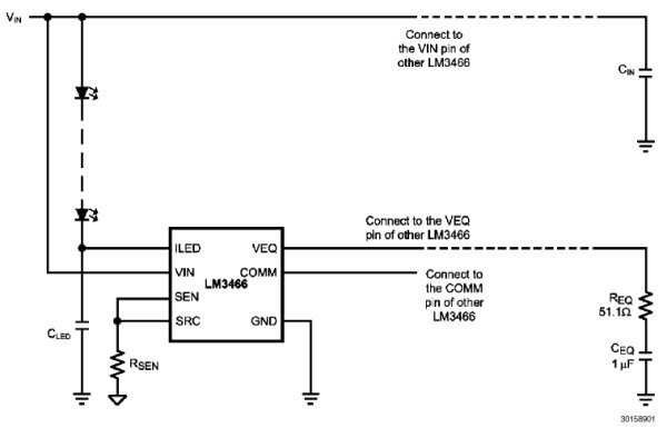 Типовая схема включения LM3466