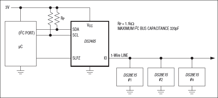 Типовая схема включения DS2465