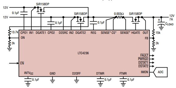 Типовая схема включения LTC4236