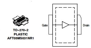 AFT05MS031NR1, Радиочастотный широкополосный LDMOS-транзистор 