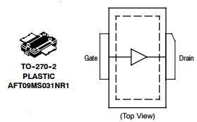 AFT09MS031GN, Радиочастотный широкополосный LDMOS-транзистор 
