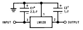LM120-5.0, Трехвыводные стабилизаторы отрицательного напряжения