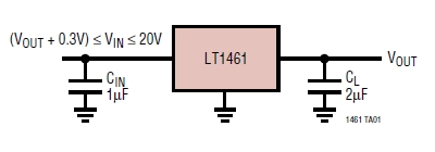 LT1461ACS8-2.5, Микромощные прецизионные источники опорного напряжения