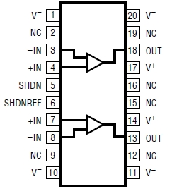 LT1794, 2-канальные, 200МГц, усилители xDSL