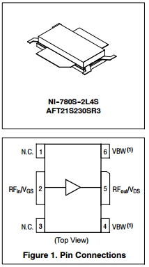AFT21S230SR3, Радиочастотный LDMOS-транзистор семейства AIRFAST