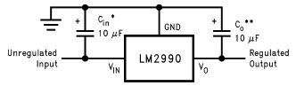 LM2990-5.0, Стабилизатор отрицательного напряжения с малым падением напряжения
