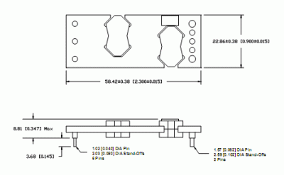 iEA48020A033V-001-R, DC/DC преобразователь мощностью 66 Вт, корпус: PCB 1/8-BRICK