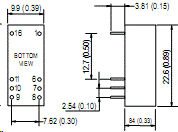 SUS01M-15, DC/DC преобразователь мощностью 1 Вт, корпус: для монтажа на печатную плату DIP16