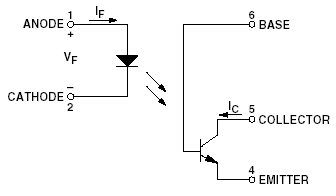 4N25, Фототранзисторный оптрон общего назначения