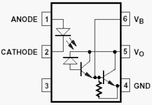 4N45, Оптрон с составным транзистором и высоким КПД