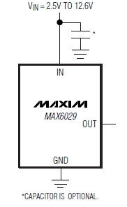 MAX6029E21, Сверхнизкопотребляющие прецизионные источники опорного напряжения