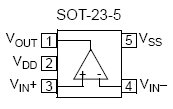 MCP6291R, Одноканальные операционные усилители с полосой пропускания 10МГц