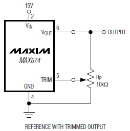 MAX674C, +10В прецизионные источники опорного напряжения 