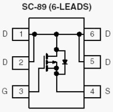 Si1039X, P-Channel 1.8-V (G-S) MOSFET