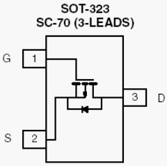 Si1303DL, P-Channel 2.5-V (G-S) MOSFET