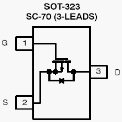 Si1305DL, P-Channel 1.8-V (G-S) MOSFET