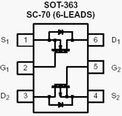 Si1539DL, Complementary 30-V (D-S) MOSFET