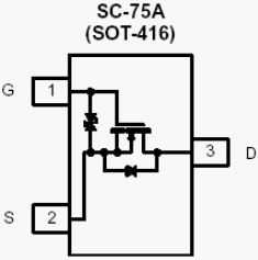 Si1022R, N-Channel Enhancement-Mode MOSFET Transistor