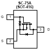 Si1021R, P-Channel 60-V (D-S) MOSFET