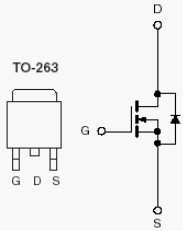 SUM110N06-04L, N-Channel 60-V (D-S) 175°C MOSFET