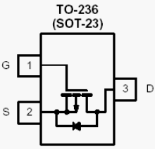 Si2323DS, P-Channel 20-V (D-S) MOSFET