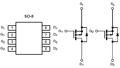 Si4973DY, Dual P-Channel 25-V (G-S) MOSFET