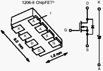 Si5856DC, N-Channel 1.8-V (G-S) MOSFET With Schottky Diode