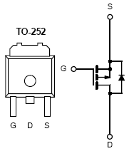 SUD50P06-15L, P-Channel 60-V (D-S) 175°C MOSFET