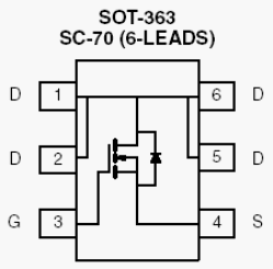 Si1488DH, N-Channel 20-V (D-S) MOSFET
