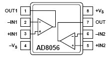 AD8056, 300МГц операционный усилитель