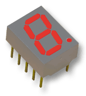 HDSP-815E, Семисегментный светодиодный индикатор, высота символа 20.32 мм (0.8")