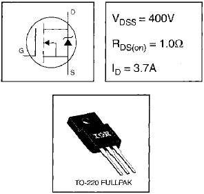 IRFI730G, HEXFET® Power MOSFET