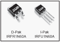IRFR1N60A, HEXFET® Power MOSFET