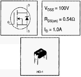 IRFD110PBF, HEXFET® Power MOSFET