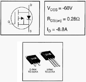 IRFR9024PBF, HEXFET® Power MOSFET