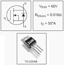 IRFZ48RPBF, HEXFET® Power MOSFET