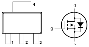 BSP220, P-channel enhancement mode vertical D-MOS transistor