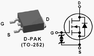 FDD8453LZ, 40V N-Channel Power Trench MOSFET