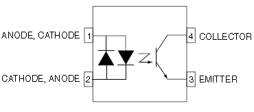 H11AA814, Фототранзисторный оптрон с аналоговым входом, с расширенным диапазоном рабочих температур