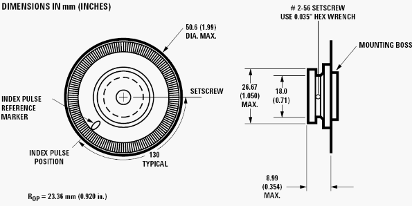 HEDS-6140#J06, 3-канальный металлический кодомерный диск