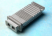 HFBR-707X2DEM, 10 ГБод приемопередатчик для многомодового оптоволокна сетей стандарта 10GBASE-LRM, встроенная схема электронной компенсации рассеивания сигнала