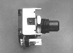 HRPG-AD16#16F, Миниатюрный оптический инкрементный 2-х канальный кодер. Вращение с фиксацией, выводы спереди.