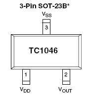 TC1046, Аналоговый датчик температуры