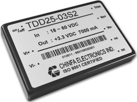 TDD25-03S2, DC/DC конвертер серии TDD25 мощностью 23 Ватта