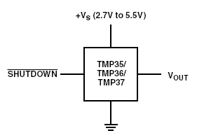 TMP35, Низковольтовые температурные датчики