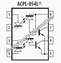 ACPL-054L, Двухканальный, 1МБод, цифровой оптрон с низким энергопотреблением