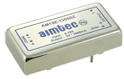 AM15E-1203DZ, DC/DC преобразователь мощностью 15 Вт, корпус: PCB 2x1 inch