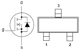 BSH105, N-channel enhancement mode MOS transistor