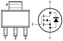 BSP110, N-channel enhancement mode field-effect transistor