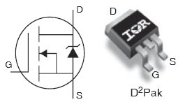 IRLS3034PbF, 40V Single N-Channel HEXFET Power MOSFET
